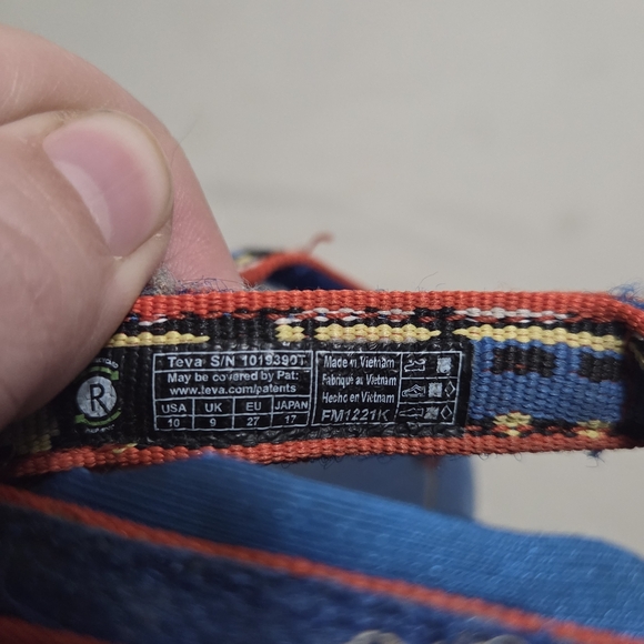 Teva Primary Colorful Kids Sandals Toddler Kids Little Boys 10 - Picture 7 of 8